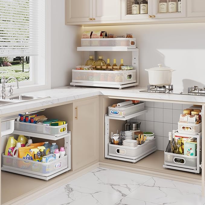 2 Pack 18.5IN-Depth Under Sink Organizer - Image 8