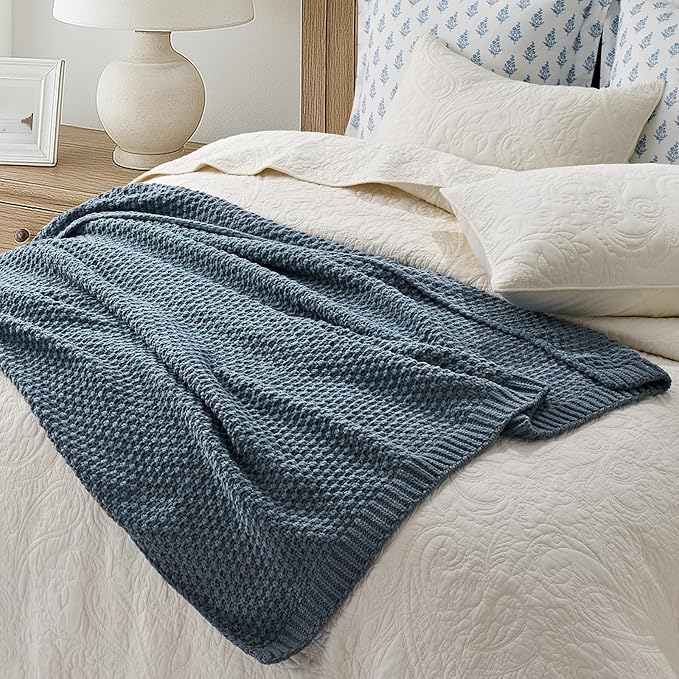 EVERGRACEHOME Chunky Chenille Knit Throw Blanket - Image 4