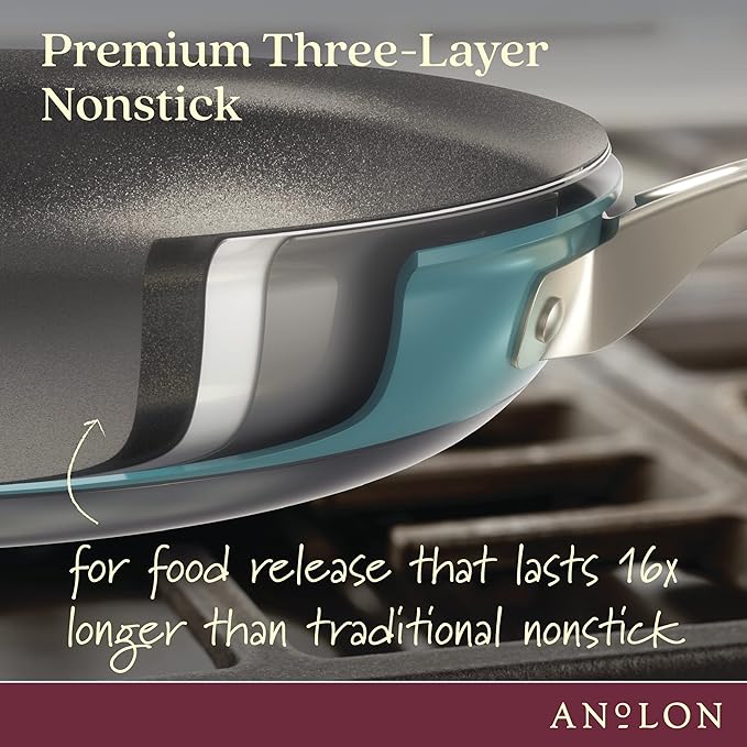 Anolon Achieve Hard Anodized Nonstick Saucepot - Image 4