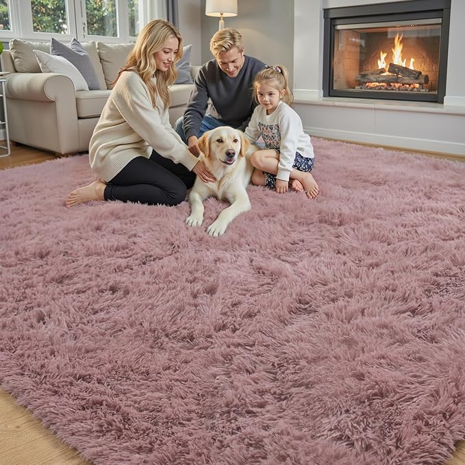 8x10 Area Rugs for Living Room Bedroom, Large Area Rug Shaggy Carpet Soft Plush - Image 4