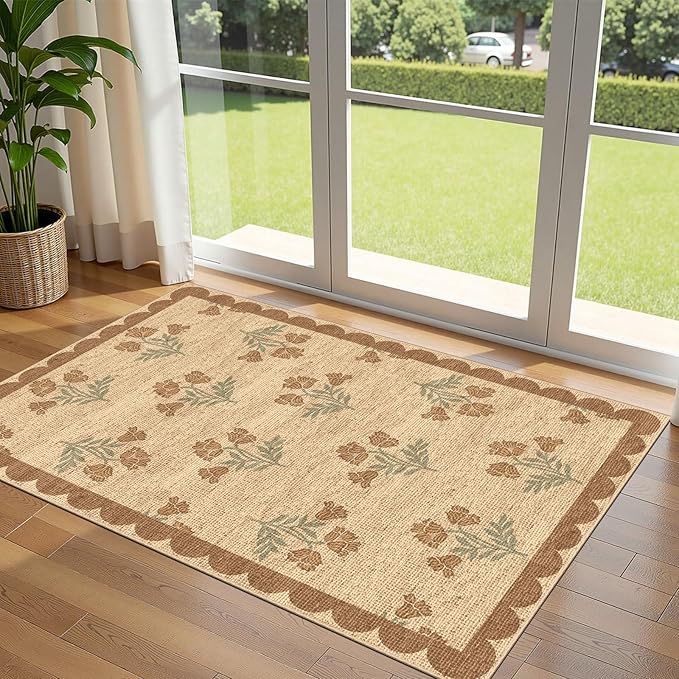 3x5 Floral Entry Rug by Othilic