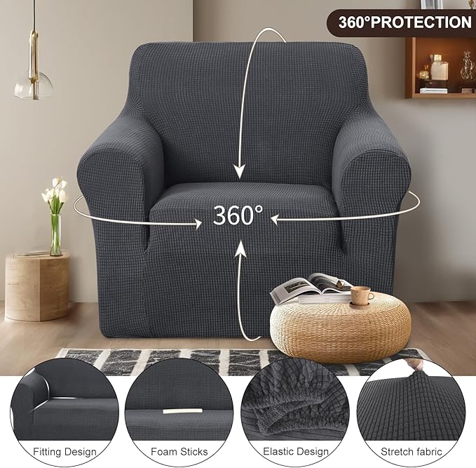 U-NICE HOME Recliner Chair Covers Stretch Couch Cover Sofa Cover Sofa Slipcover - Image 3