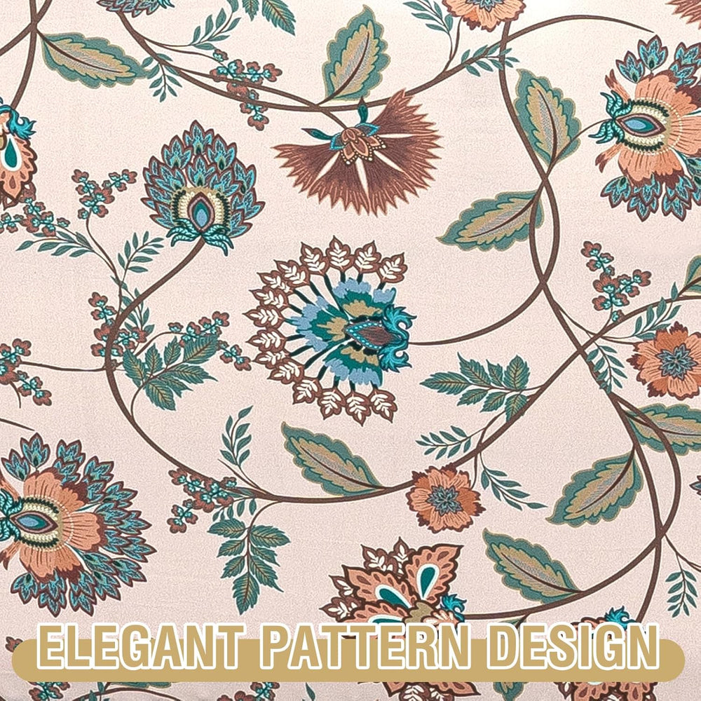 H.VERSAILTEX Printed Loveseat Covers 2 Cushion Couch Covers for Sofa Floral P...