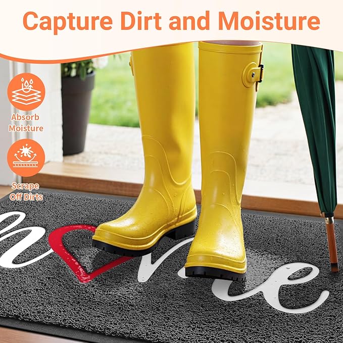 StepLively Door Mat Home Welcome Mats Outdoor and Indoor, Heavy-Duty - Image 3