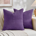 Fancy Homi 2 Packs Purple Samll Decorative Throw Pillow Covers 14x14 Inch by Fancy+Homi