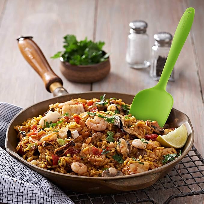Silicone Spatula 3‑Piece Set Heat Resistant 600°F Non‑Stick Rubber Spatulas - Image 3