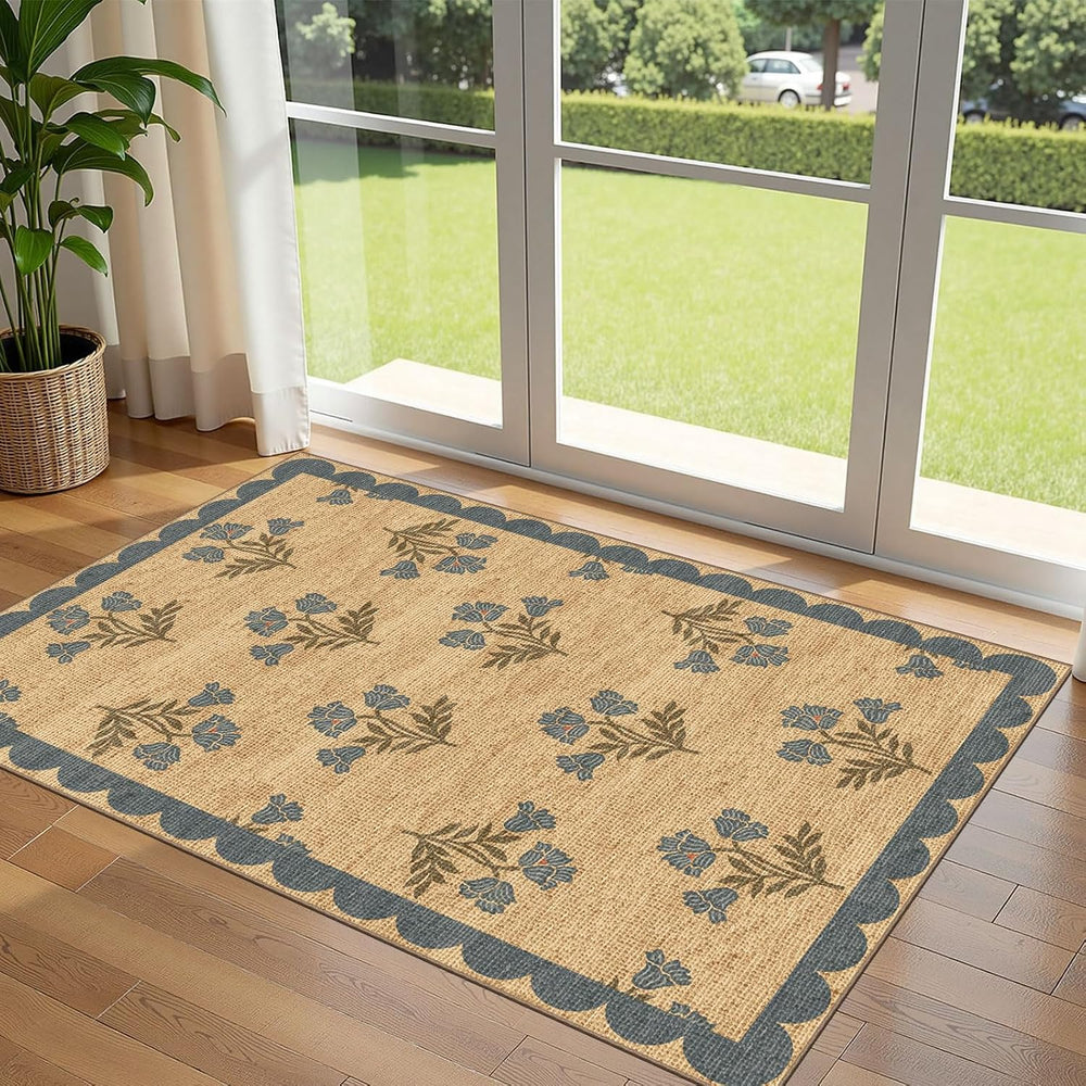 3x5 Floral Entry Rug