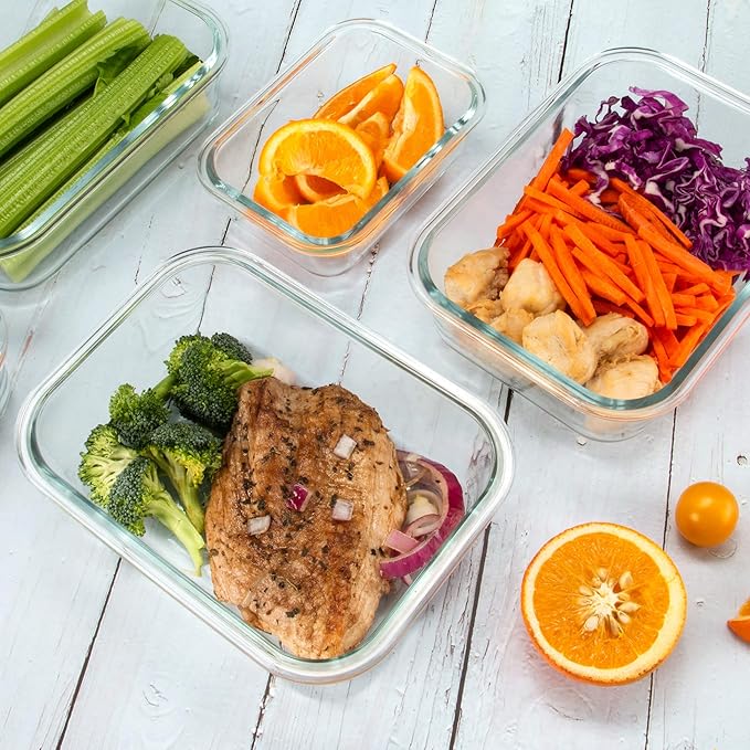 FAWLES 12 Pack Glass Storage Containers - Image 9