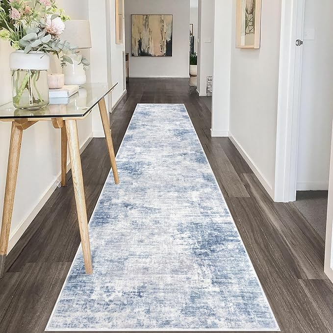 IOHOUZE Abstract Runner Rug 2x10 Ft Washable Runners