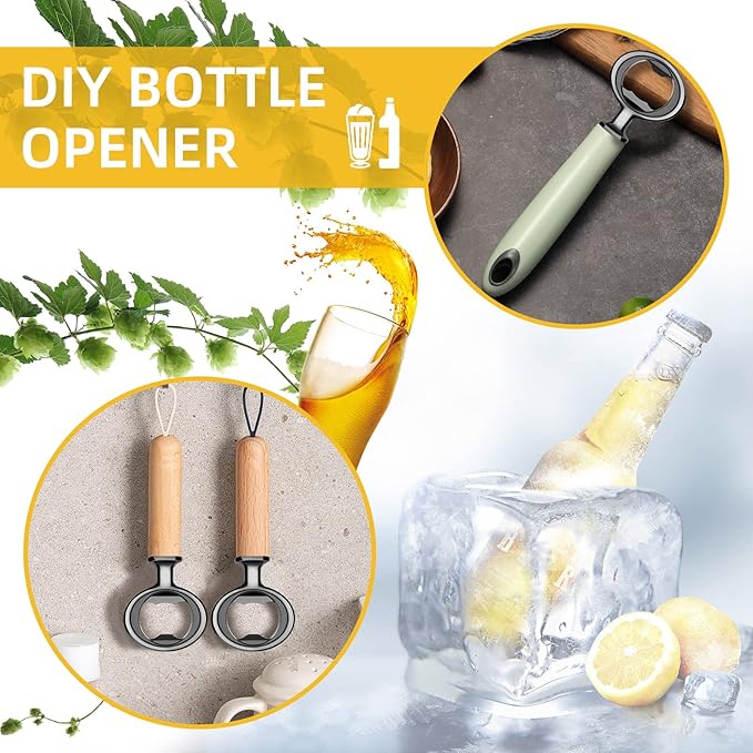 Metal Bottle Opener Kits 8 Pack Blank Stainless Steel Bottle Opener Insert Kits - Image 3