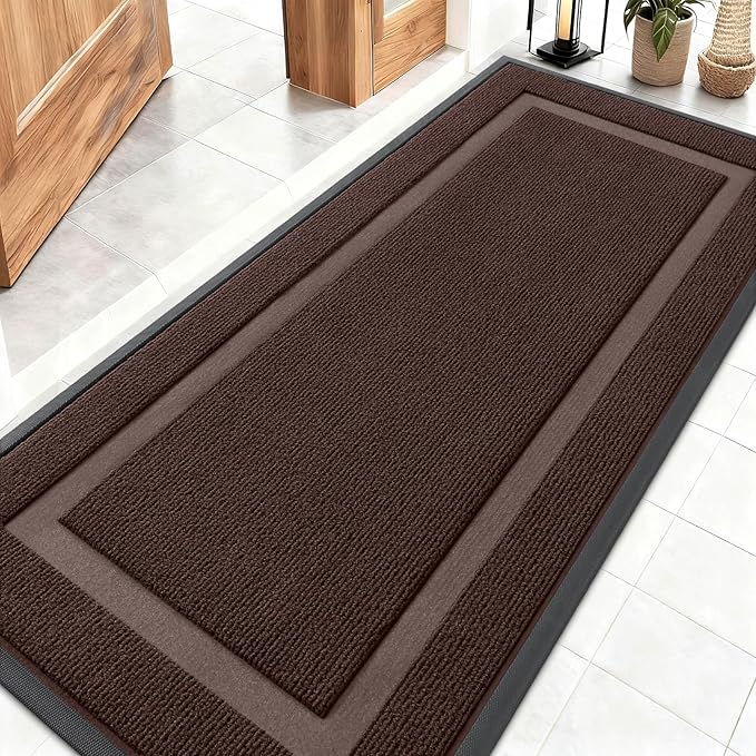 OLANLY Front Door Mat Indoor Outdoor Entrance, Waterproof All-Season, by OLANLY