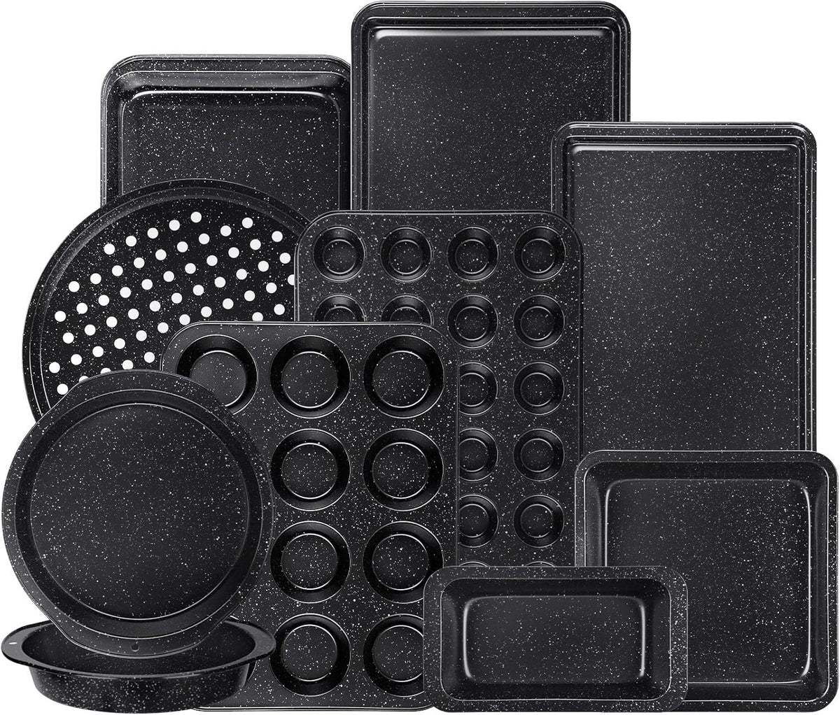 Terlulu 10-Piece Baking Pans Set, Bakeware Sets Nonstick, Baking Set