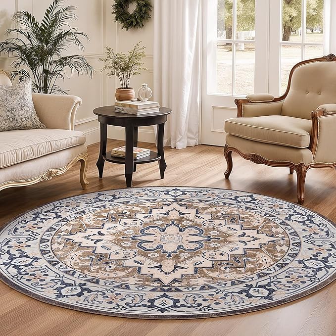 Lofus 4ft Area Rugs for Living Room, Washable Area Rug, Rugs for Bedroom - Image 4