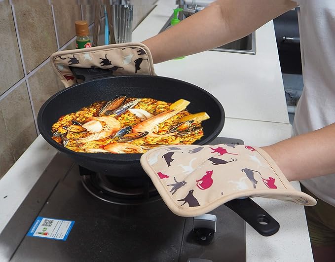Pot Holders Set of 2 Heat Resistant 480 ℉ Kitchen Non Slip Clear Silicone - Image 4