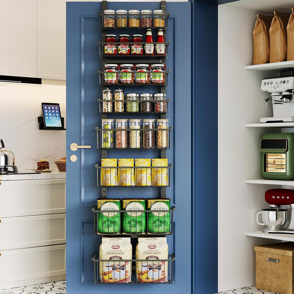 Over The Door Pantry Organizer, 8-Tier Over The Door Organizer