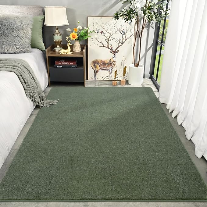 Amearea Large Modern Area Rugs for Bedroom Living Room, 6x9 Feet Sage Green - Image 6