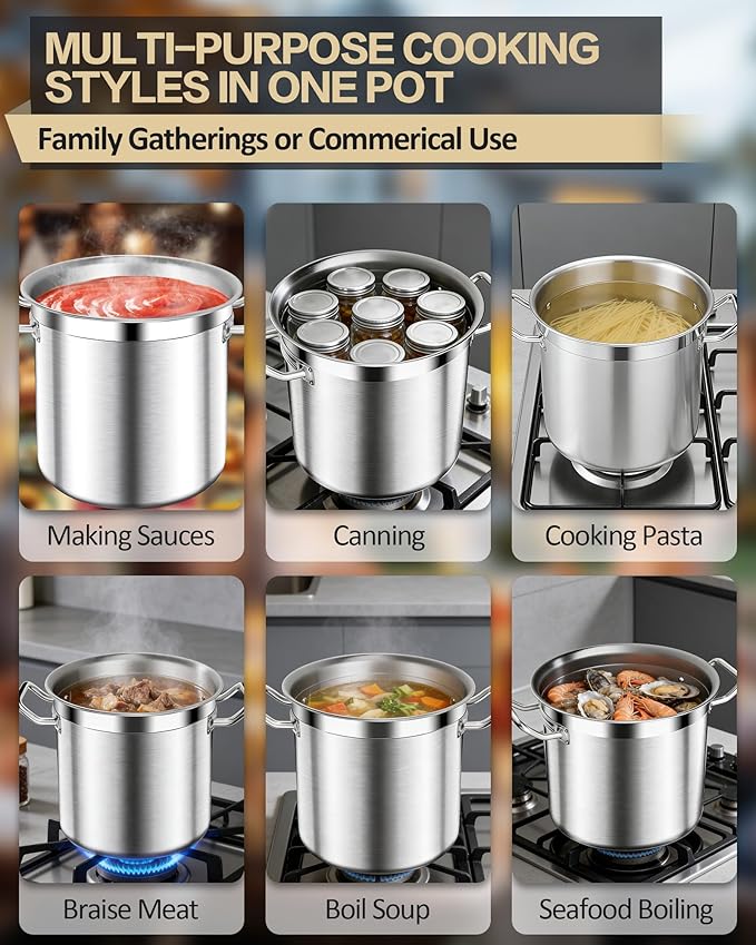 STOCKPOT 20 Quart Soup Pot - Image 8