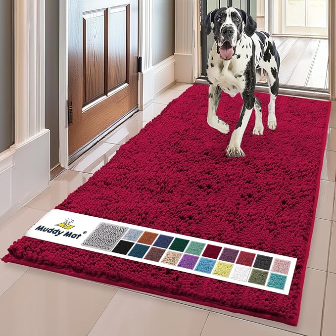 Muddy Mat® | Super Absorbent Door Mat Indoor, Microfiber Quick Dry Chenille by MuddyMat%C2%AE