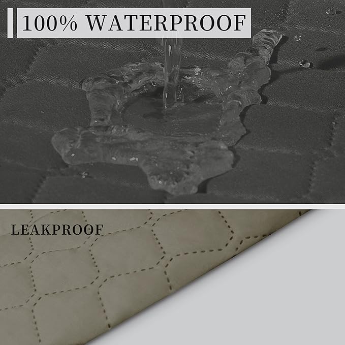 ISSUNTEX Double Protection 100% Waterproof Loveseat Sofa Covers - Image 3