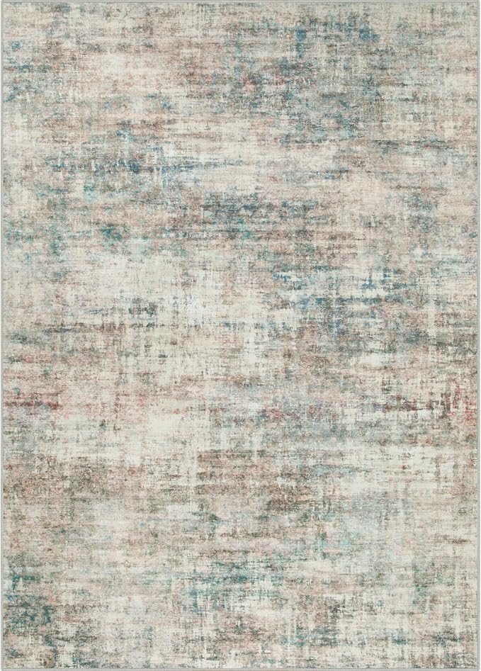 9x12 Area Rugs Washable Rug: Modern Abstract Living Room Rug Soft Anti-Skid - Image 8