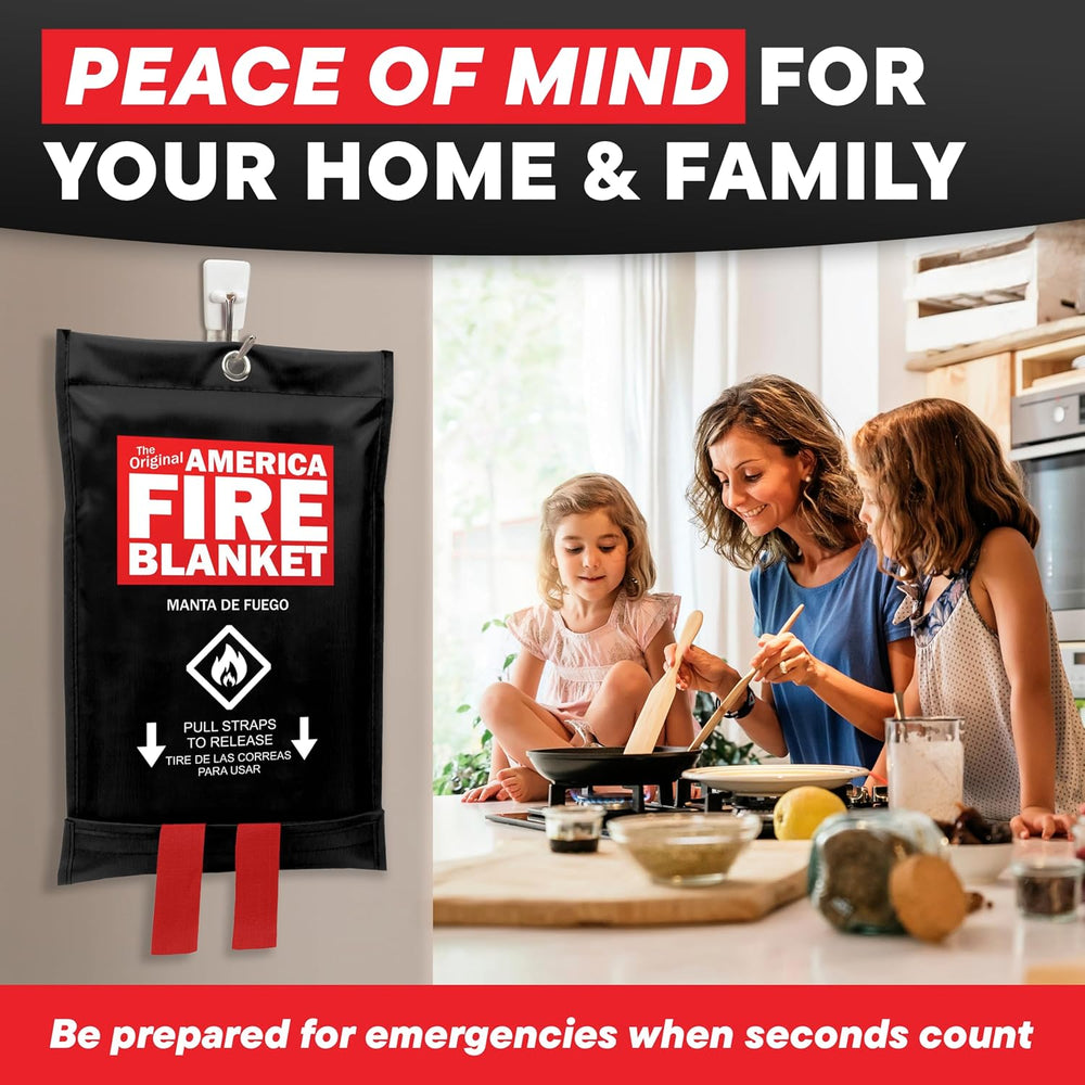 America Fire Blanket, Fire Blanket – Puts Out Fires in Seconds, Never Expires...