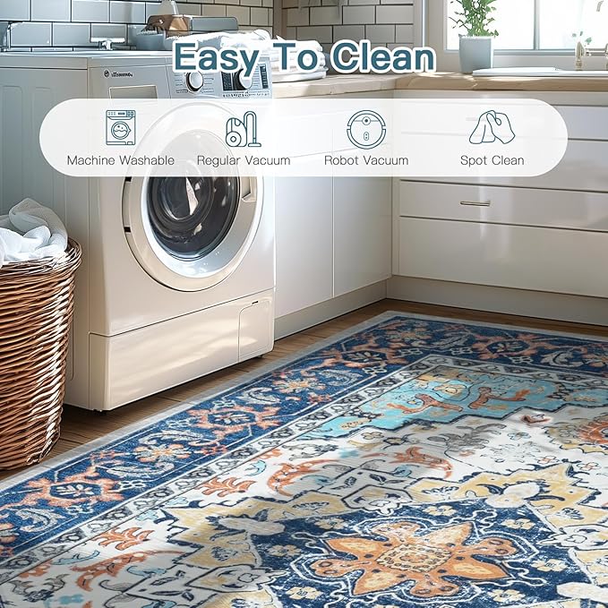 Lofus 3x5 Area Rugs for Living Room, Machine Washable Area Rug, Soft Small Rugs - Image 6