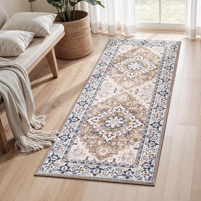 Lofus 2x5 Runner Rug for Hallways, Washable Kitchen Rugs, Non-Slip Rugs for by Lofus