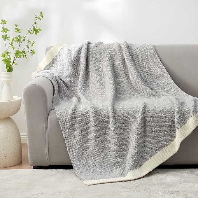 Snuggle Sac Buttery Grey Throw Blanket - Image 4
