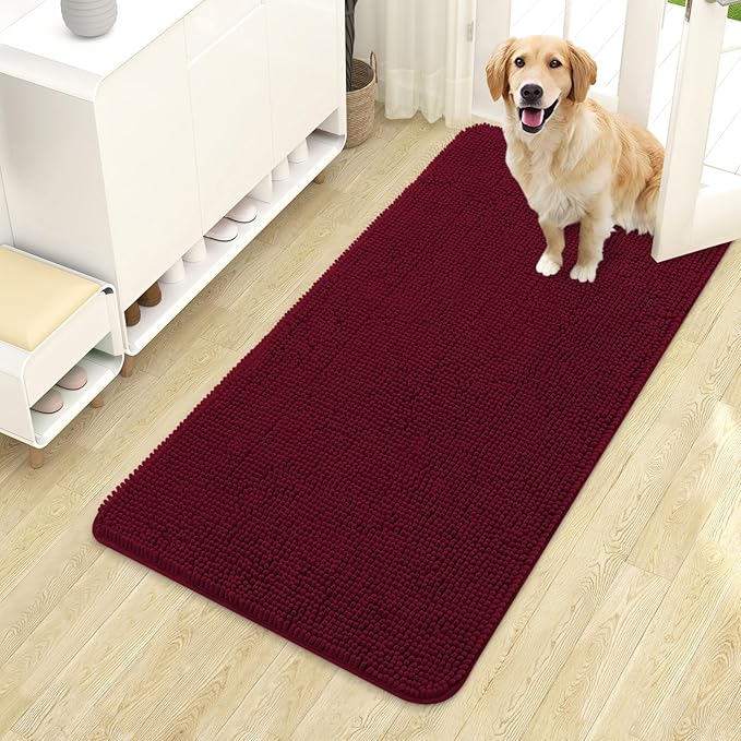 OLANLY Dog Door Mat for Muddy Paws 44x24, Absorbs Moisture and Dirt, Absorbent by OLANLY