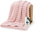 Bedsure GentleSoft Crystal Pink Fleece Blanket by BEDSURE