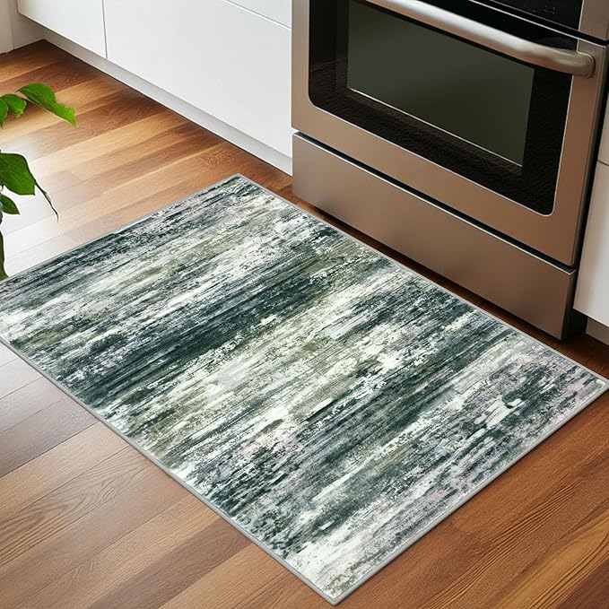 KOZYFLY Small Area Rug 2x3 Rug Entryway Rugs Modern Abstract Indoor Non-Slip - Image 3