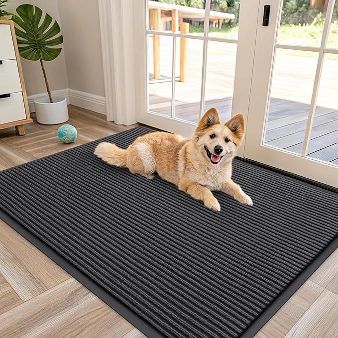 OLANLY Front Door Mat Indoor Outdoor Entrance, Waterproof Heavy Duty Doormat by OLANLY