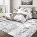 Rugflix 6x9 Large Area Rugs for Living Room, Abstract Washable Rug, Stain by RugflixAreaRugs