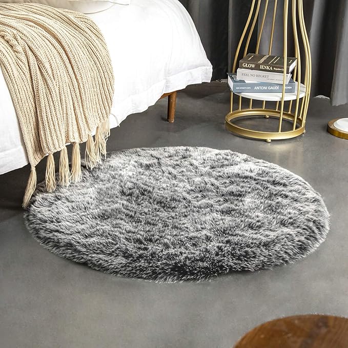 Ashler HOME DECO Soft Fox Faux Fur Chair Couch Cover Area Rug - Image 2