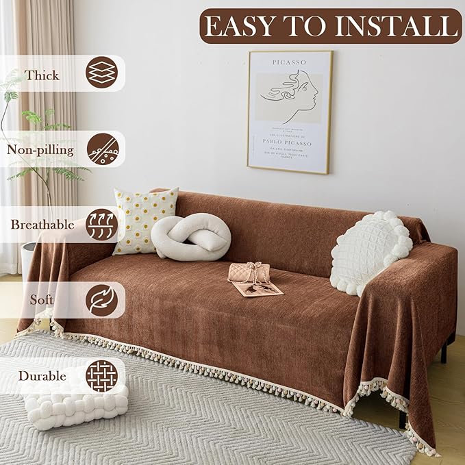 HANDONTIME Boho Style Sofa Cover - Image 8