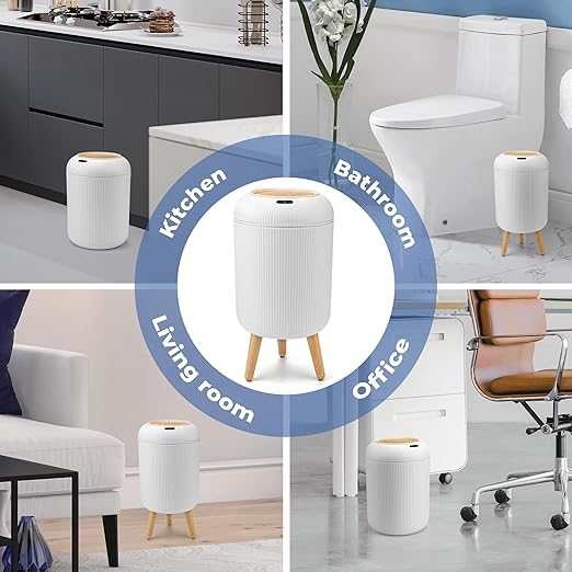 Pukomc Smart Sensor Wastebasket, Convenient and Hygienic Easy to Use,