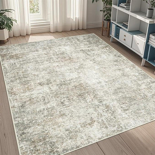 5x7 Area Rugs for Living Room Rug Washable: Abstract Rug for Dining Room by Aelenmu