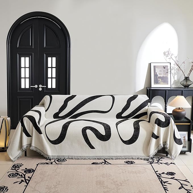 MYSKY HOME Boho Couch Cover Super Soft Couch Covers - Image 2