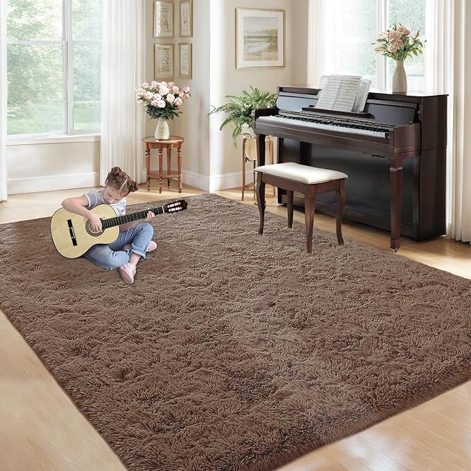 5x7 Area Rug for Living Room: Fluffy Shag Soft Washable Rugs Fuzzy Plush Indoor - Image 5