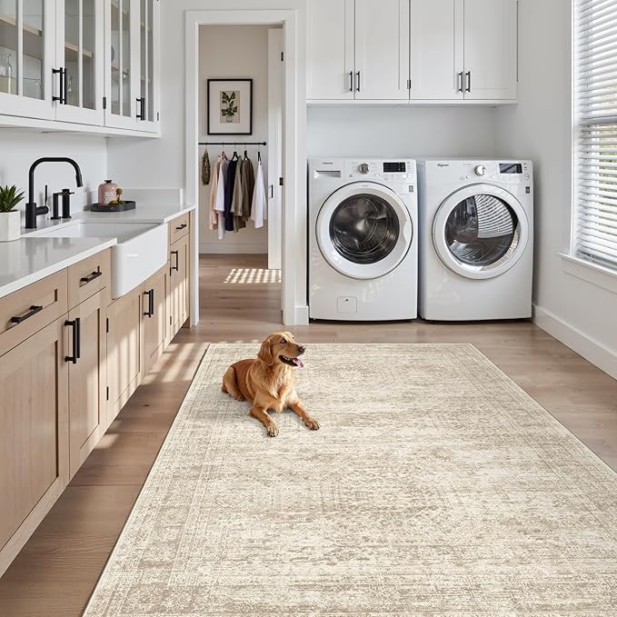 3x5 Rug, Small Area Rug for Kitchen, Machine Washable Non-Slip Throw Rug - Image 8