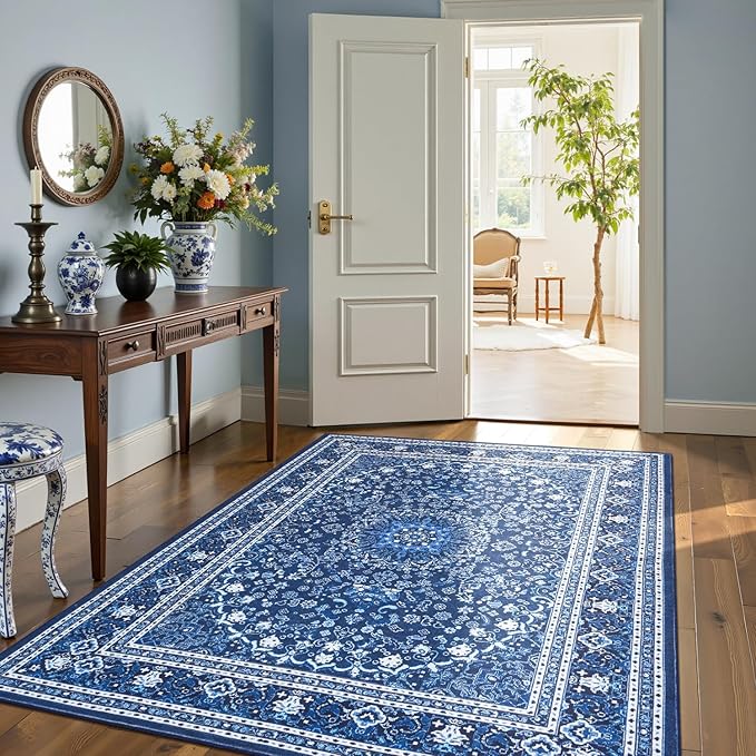 Lofus 5x7 Area Rugs for Living Room, Machine Washable Non-Slip Area Rug - Image 3