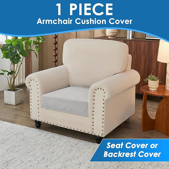 XINEAGE Couch Cushion Covers Seat Cushion Cover Thick Stretch Sofa Slipcovers 1 - Image 3