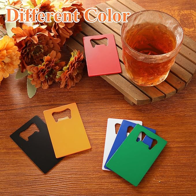QTLCOHD 60 Pieces Credit Card Bottle Opener Stainless Steel Bottle Opener Bulk - Image 6