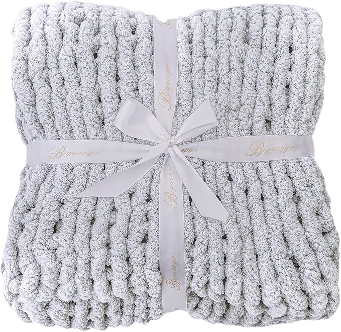 Bigacogo Chunky Knit Throw Blanket - Image 8