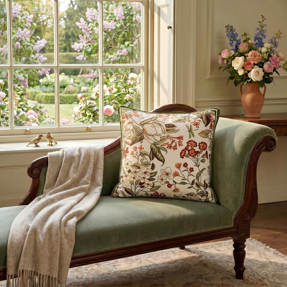 Designer Velvet Square Throw Pillow Covers,18"x18" Set of 2