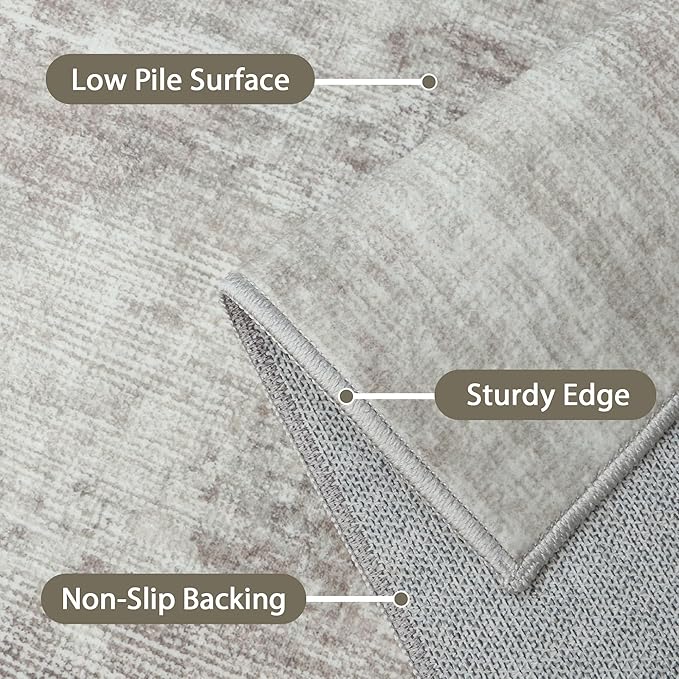 BEIMO Area Rugs 5x7 for Living Room Bedroom, Modern Abstract Machine Washable - Image 7