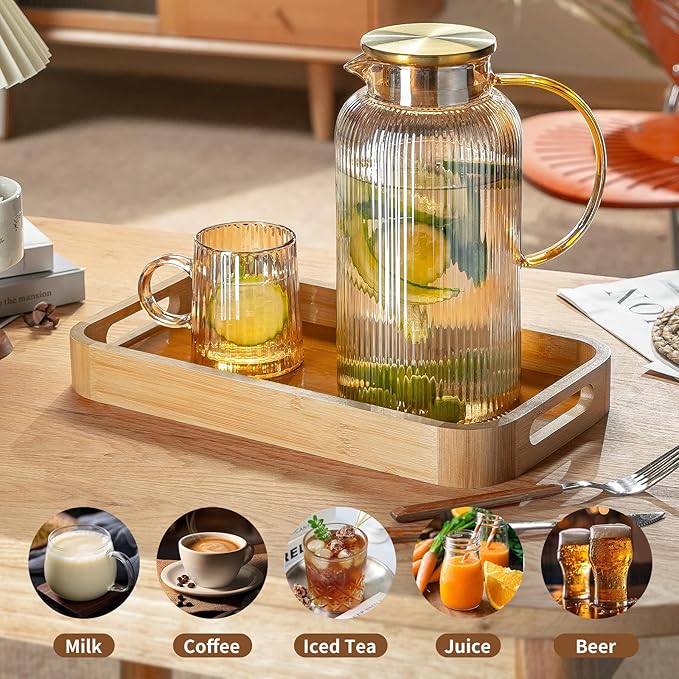 Buaic 2 PACK Glass Pitcher - Image 5