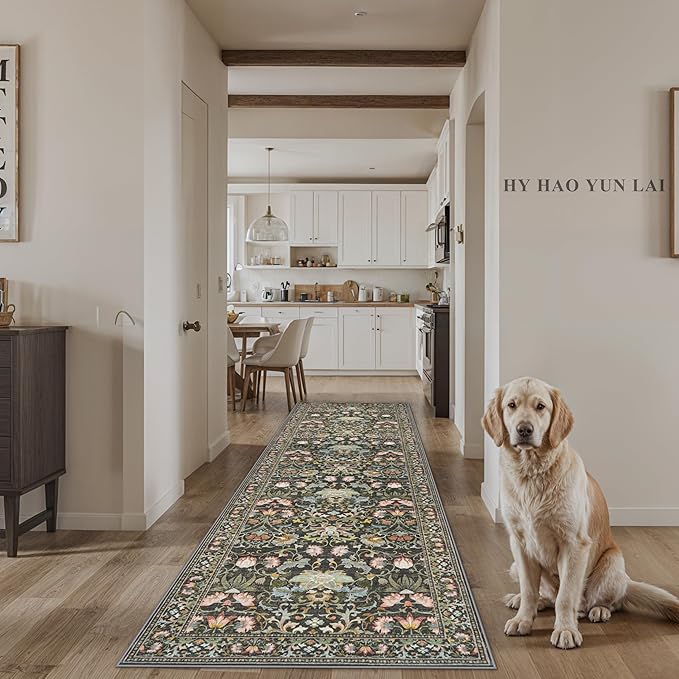 Wide Hallway Washable Runner Rug: 3x10 Water-Resistant Entryway Area Rug - Image 7