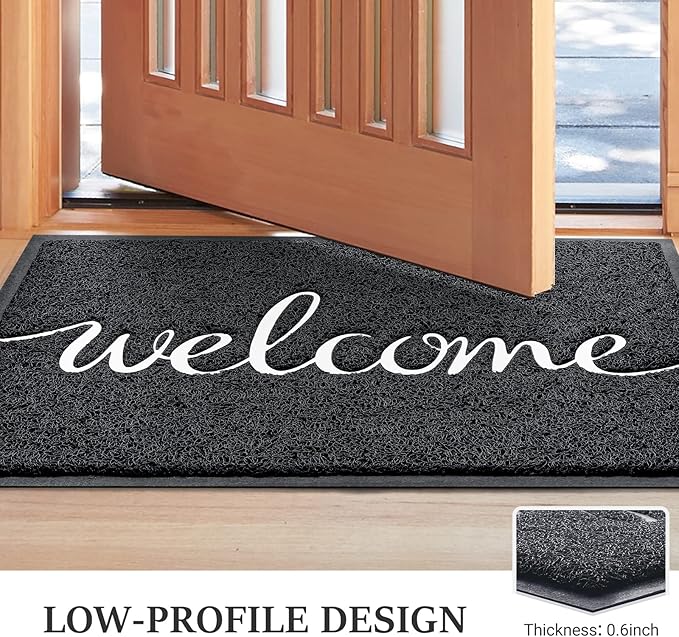 BeneathYourFeet Door Mat, Welcome Mat Low Profile Floor Mat Front Doormat - Image 4