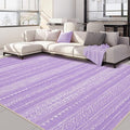 Nakagishi Purple Rug for Bedroom Girls: 5x7 Washable Boho Large Neutral Area by NakagishiAreaRug